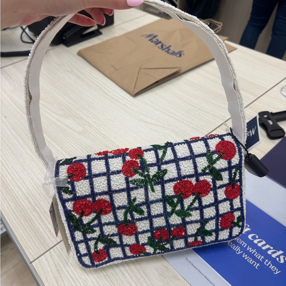 VIRAL beaded cherry bag marshalls Tj Maxx